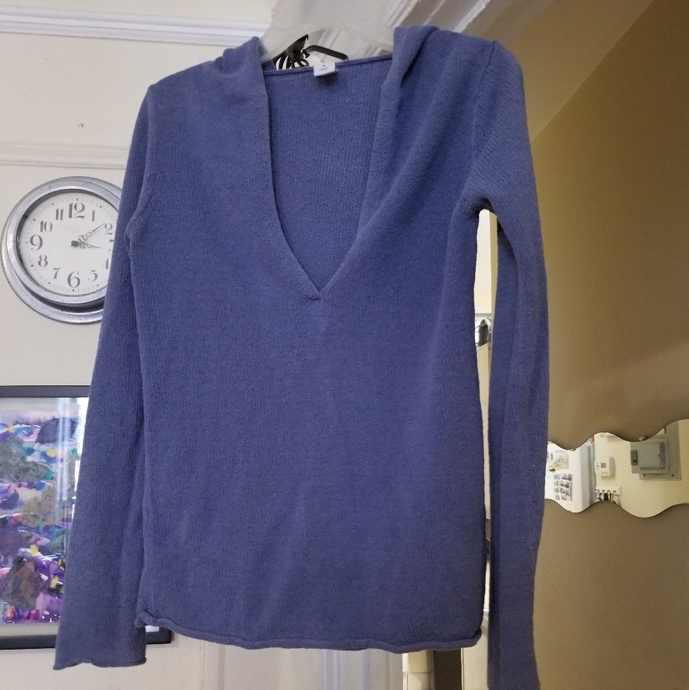 Blue pull over hoodie